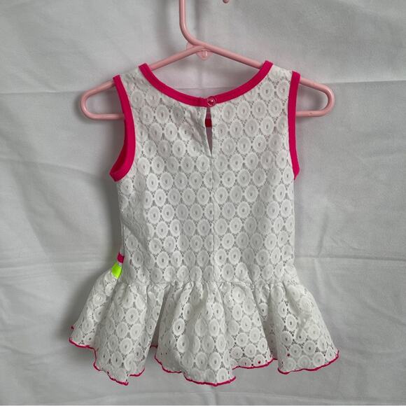 Youngland toddler girls 2T white lace dress flowers rn16518 - Picture 4 of 4